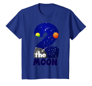 Kids TWO THE MOON Shirt Toddler 2nd Birthday Gift For 2 Year Old T-Shirt-1420661