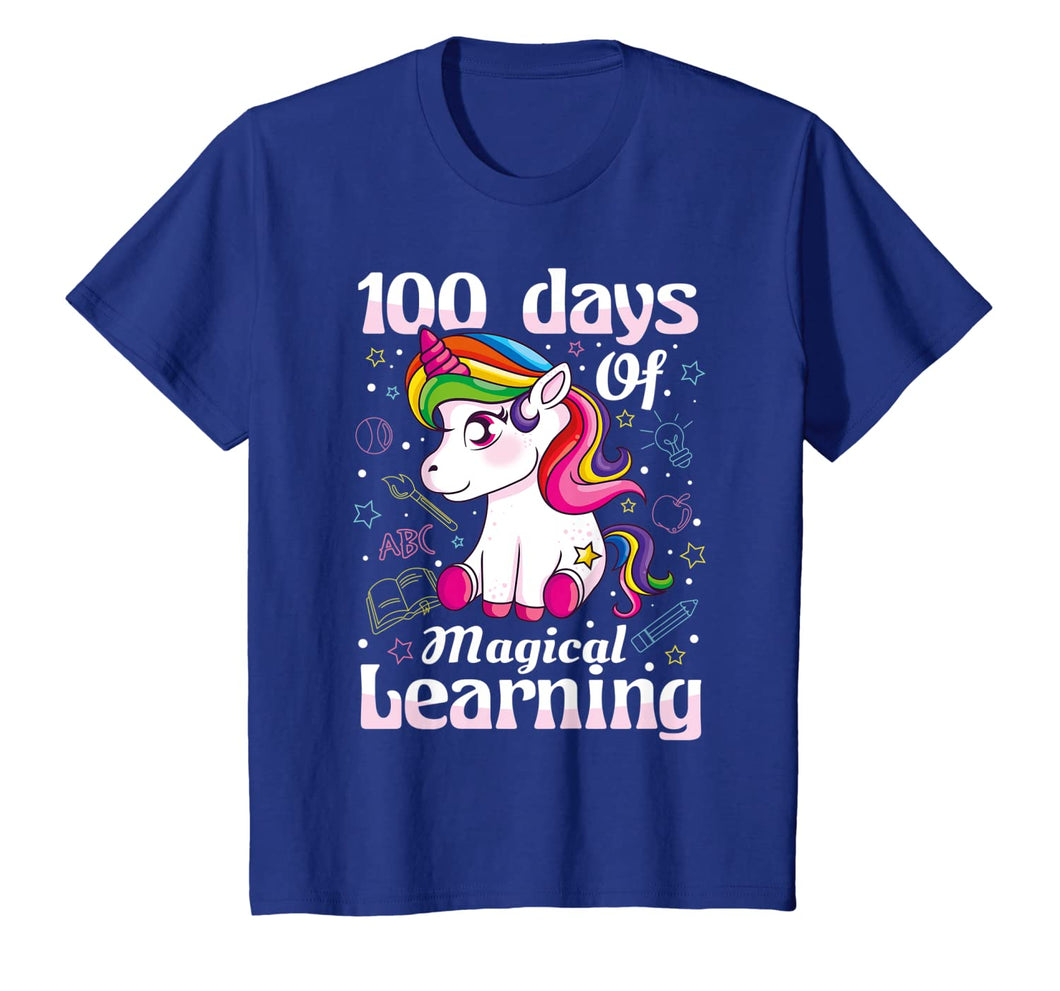 100th Day of School Unicorn T Shirt Girls 100 Days of School T-Shirt-872386