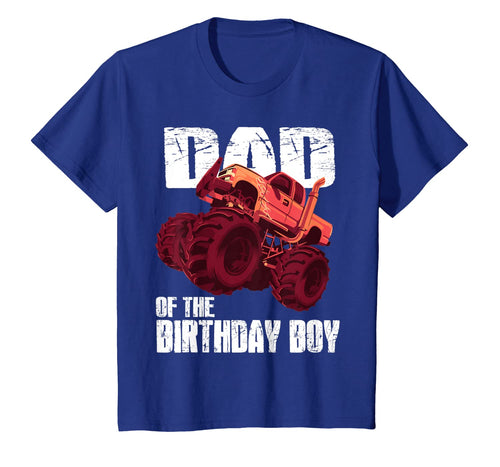 Monster Truck Dad Of The Birthday Boy Kids Gifts T-Shirt