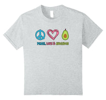Load image into Gallery viewer, Funny shirts V-neck Tank top Hoodie sweatshirt usa uk au ca gifts for Peace Love and Avocados T-shirt, Funny Fruit T-shirt 2563875
