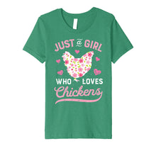 Load image into Gallery viewer, Funny shirts V-neck Tank top Hoodie sweatshirt usa uk au ca gifts for Just A Girl Who Loves Chickens T shirt Chicken Lover Farm 840595
