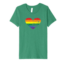 Load image into Gallery viewer, Funny shirts V-neck Tank top Hoodie sweatshirt usa uk au ca gifts for LGBT Pride Month Rainbow Heart Premium T Shirt 2812184
