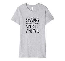 Load image into Gallery viewer, Funny shirts V-neck Tank top Hoodie sweatshirt usa uk au ca gifts for Sharks Are My Spirit Animal Shirt Cute Shark Gifts For Teens 2023454
