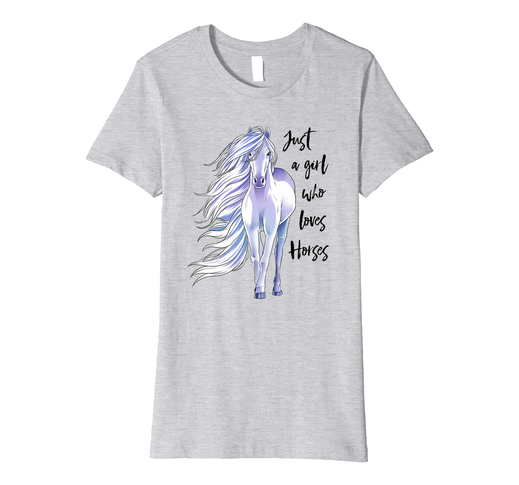 Funny shirts V-neck Tank top Hoodie sweatshirt usa uk au ca gifts for Just A Girl Who Loves Horses Shirt Horse Riding Women Gifts 1036504