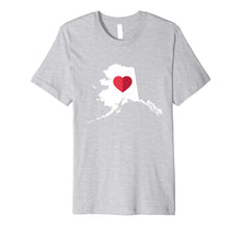 Load image into Gallery viewer, Funny shirts V-neck Tank top Hoodie sweatshirt usa uk au ca gifts for I Love Alaska AK Funny Cute State Pride Heart Gift T Shirt 2079266
