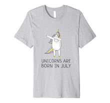 Load image into Gallery viewer, Funny shirts V-neck Tank top Hoodie sweatshirt usa uk au ca gifts for Unicorns are Born in July Cute T Shirt Dabbing Hip-Hop Pose 1076256
