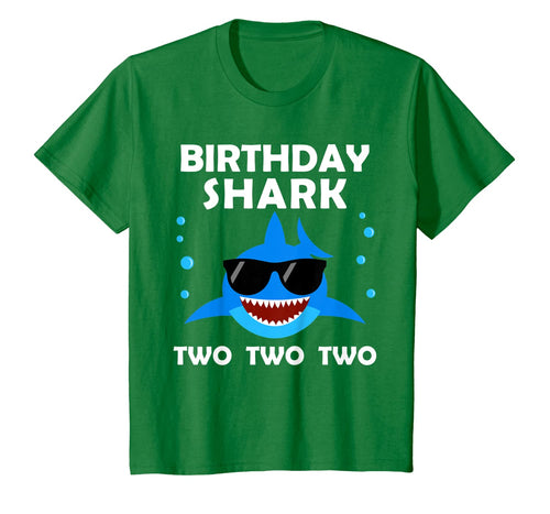 Kids 2nd Birthday Boy Shark Two Matching Party Gifts for Kids T-Shirt 52293