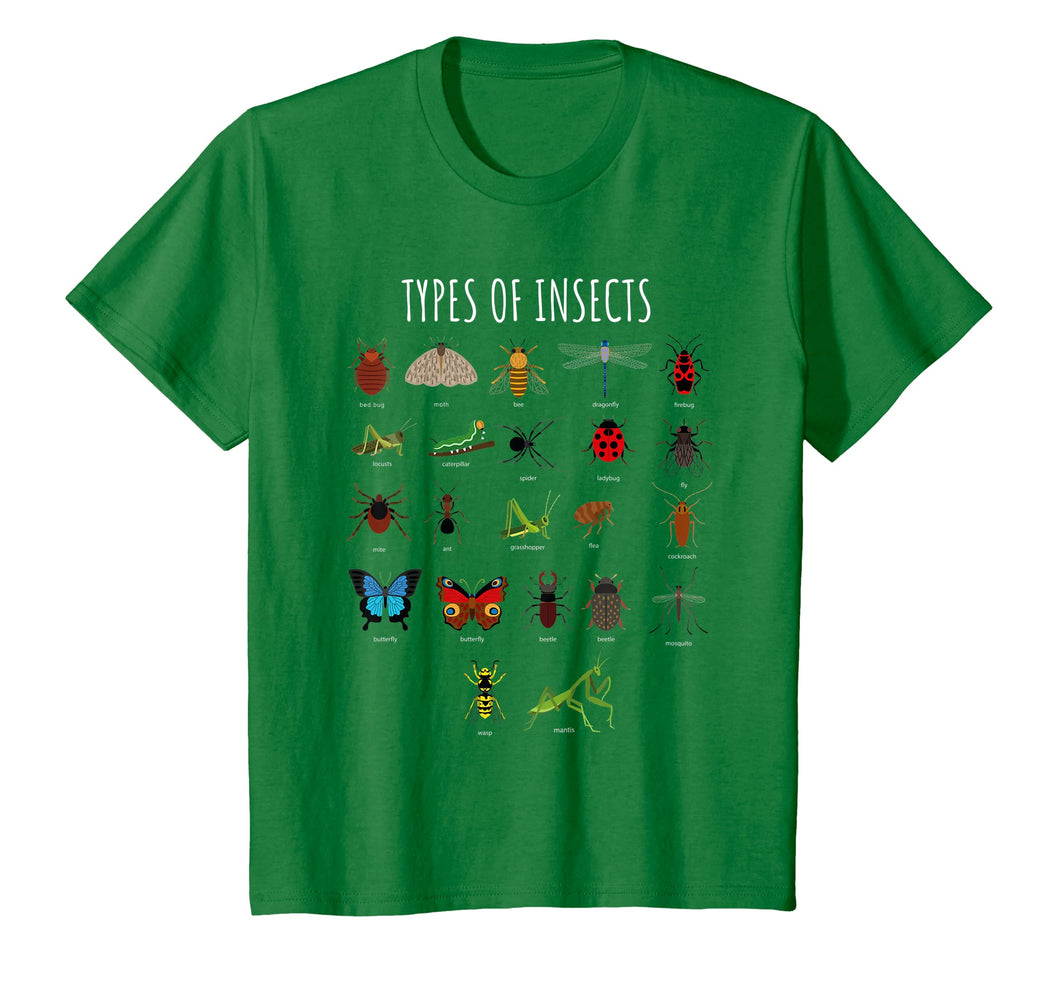 Funny shirts V-neck Tank top Hoodie sweatshirt usa uk au ca gifts for Kids Bug Shirt - Bug Identification Types Of Insects Tee 2983263