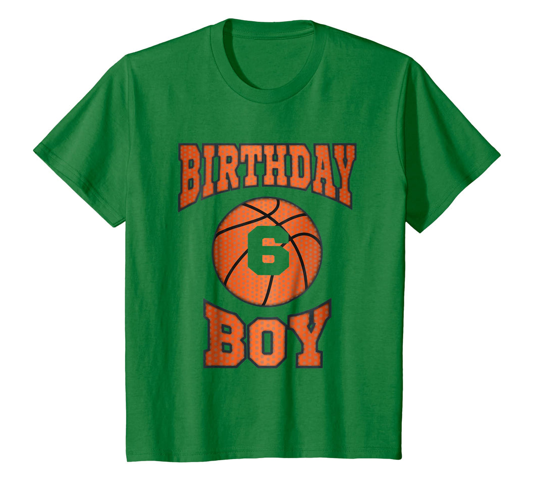 Funny shirts V-neck Tank top Hoodie sweatshirt usa uk au ca gifts for Kids 6 Years Old Boy 6th Birthday T-shirt Basketball Theme Gifts 482400