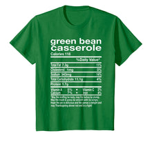 Load image into Gallery viewer, Thanksgiving Green Bean Casserole Nutritional Facts Gift T-Shirt
