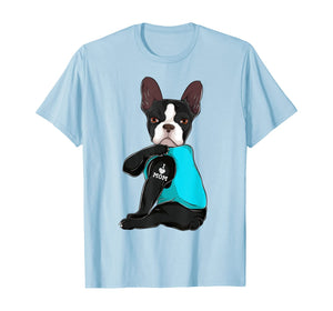 Funny Boston Terrier I Love Mom Apparel Dog Mom Gifts Womens TShirt513998