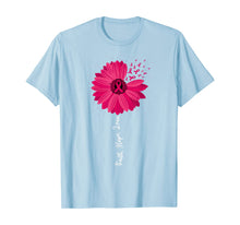 Load image into Gallery viewer, Faith Hope Love Pink Ribbon Daisy Flower : Breast Cancer T-Shirt 73573
