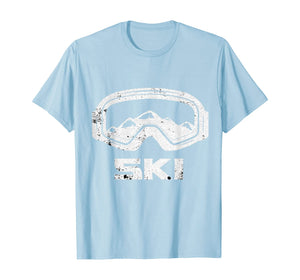 Skiing Snow Ski Skier Winter Sports Cool Gift Idea T-Shirt