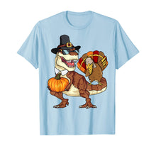 Load image into Gallery viewer, Thanksgiving T-Rex Dinosaur Shirt - Dabbing Turkey Shirt T-Shirt

