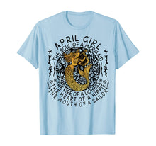 Load image into Gallery viewer, April Girl The Soul Of A Mermaid Tshirt Funny Gifts Women TShirt70437
