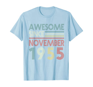 Retro November 1955 64 Years Old 64th Birthday Decorations T-Shirt