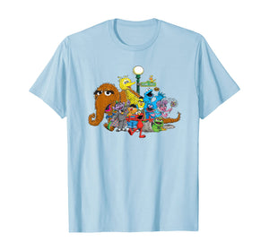 Sesame Street Group Street Light T-Shirt