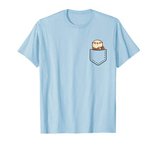 Load image into Gallery viewer, Funny shirts V-neck Tank top Hoodie sweatshirt usa uk au ca gifts for Sea Otter Pocket T-Shirt | Funny Cute Peeking Otter Tee 1594386
