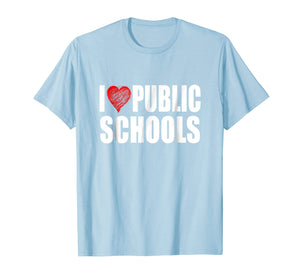 Funny shirts V-neck Tank top Hoodie sweatshirt usa uk au ca gifts for I Love Red Heart Public Schools Education Student T Shirt 2668630