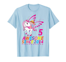 Load image into Gallery viewer, Funny shirts V-neck Tank top Hoodie sweatshirt usa uk au ca gifts for 5th Birthday Unicorn Girl 5 Years Old TShirt 2703971
