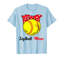 Load image into Gallery viewer, Funny Softball Mom Wears Bandana Gift Shirt Mothers Day
