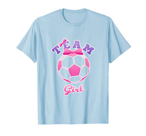 Funny shirts V-neck Tank top Hoodie sweatshirt usa uk au ca gifts for Gender Reveal Party | Team Girl, Pink Soccer Ball T Shirt 1891143