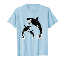 Load image into Gallery viewer, Killer Whale Shirt. Jumping Orca Killer Whales T Shirts
