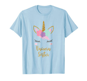 Funny shirts V-neck Tank top Hoodie sweatshirt usa uk au ca gifts for Unicorn Sister Shirt, Sister of the Birthday Girl Gift 1457658