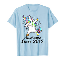 Load image into Gallery viewer, Funny shirts V-neck Tank top Hoodie sweatshirt usa uk au ca gifts for Unicorn Dabbing Awesome Since 2010 9th yrs Birthday Gifts 1227699
