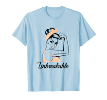 Load image into Gallery viewer, Funny shirts V-neck Tank top Hoodie sweatshirt usa uk au ca gifts for Strong Woman Uterine Cancer Warrior Unbreakable T-Shirt 2720936
