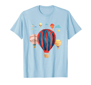 Funny shirts V-neck Tank top Hoodie sweatshirt usa uk au ca gifts for Cool Watercolor Hot Air Balloon Tee Shirts Ballooning Lover 2551209