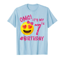 Load image into Gallery viewer, OMG It&#39;s My 7th Birthday | Emoji Shirt For Birthday Girls
