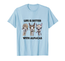 Load image into Gallery viewer, Funny shirts V-neck Tank top Hoodie sweatshirt usa uk au ca gifts for Life is Better with Alpacas Shirt, Alpaca Lover Shirt 1928810
