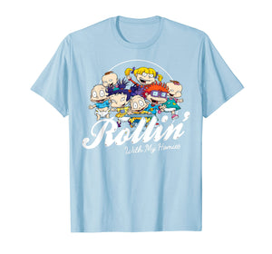 Funny shirts V-neck Tank top Hoodie sweatshirt usa uk au ca gifts for Rugrats Rollin With My Homies Baby Group Graphic T-Shirt 1946398