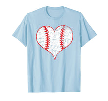 Load image into Gallery viewer, Vintage Baseball Heart Love Baseball Mom Lover T-Shirt
