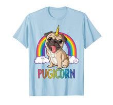Load image into Gallery viewer, Pugicorn Pug Unicorn T Shirt Girls Kids Space Galaxy Rainbow
