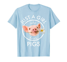 Load image into Gallery viewer, Funny shirts V-neck Tank top Hoodie sweatshirt usa uk au ca gifts for Just A Girl Who Loves Pigs Flower T-Shirt 679631
