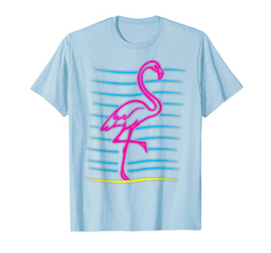 Funny shirts V-neck Tank top Hoodie sweatshirt usa uk au ca gifts for 80's Retro Pink Flamingo Bird Shirt | Bird Lover Gift 2037435