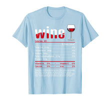 Load image into Gallery viewer, Wine Thanksgiving Food Nutrition Facts Matching Group gifts T-Shirt
