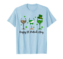 Load image into Gallery viewer, Irish Gifts Three Wine Glasses Shamrock St Patrick&#39;s Day TShirt840834
