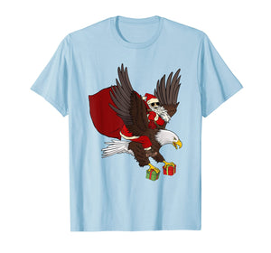 Funny shirts V-neck Tank top Hoodie sweatshirt usa uk au ca gifts for Funny Santa Claus Riding Eagle Christmas Gift Box Xmas T-Shirt 1360820