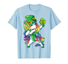 Load image into Gallery viewer, St Patricks Day Girls Dabbing Unicorn Leprechaun Lepricorn TShirt46860
