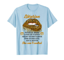 Load image into Gallery viewer, Women Gifts Librarian Hated By Many Leopard Lips T-Shirt-5889044
