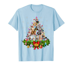 Funny Cat Christmas Tree Xmas Gifts T-Shirt-68797