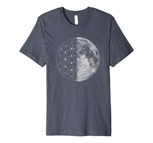 Funny shirts V-neck Tank top Hoodie sweatshirt usa uk au ca gifts for Sacred Geometry Shirt - Flower Of Life Moon 2056836