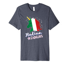 Load image into Gallery viewer, Italian Unicorn Italy Flag Kids Tshirt
