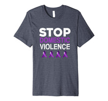 Load image into Gallery viewer, Funny shirts V-neck Tank top Hoodie sweatshirt usa uk au ca gifts for Purple Ribbon Shirt, Stop Domestic Violence T Shirts 2660572
