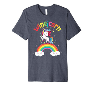 Funny shirts V-neck Tank top Hoodie sweatshirt usa uk au ca gifts for Wineicorn Funny Rainbow Unicorn Alcohol Premium T-Shirt 3068044