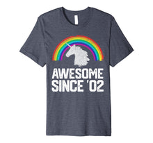 Load image into Gallery viewer, Funny shirts V-neck Tank top Hoodie sweatshirt usa uk au ca gifts for Unicorn Rainbow 2002 17 Year Old 17th Birthday Gifts T-Shirt 1901102
