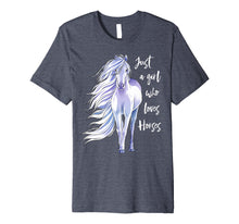 Load image into Gallery viewer, Funny shirts V-neck Tank top Hoodie sweatshirt usa uk au ca gifts for Just A Girl Who Loves Horses Shirt Horse Riding Women Gifts 1523077
